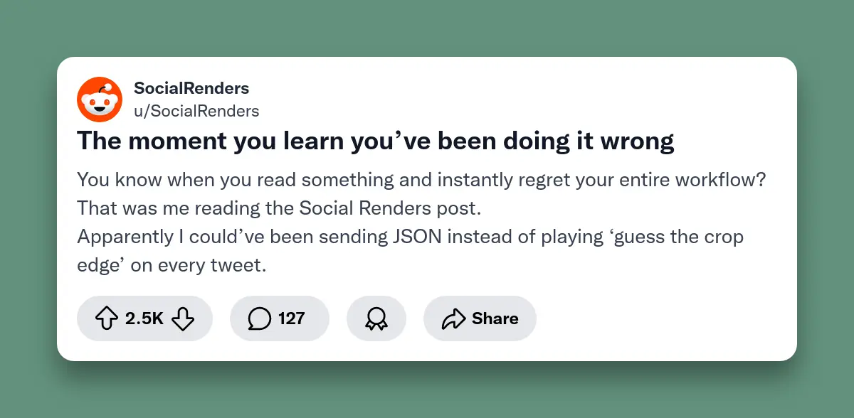 Generate Social Media Screenshots Programmatically with Social Renders API